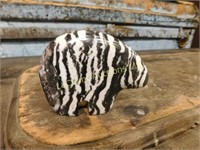 Zebra Jasper stone carved bear Fetish