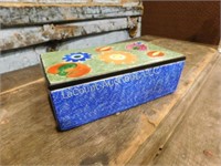 hand painted trinket box, Empireware, England