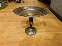 sterling silver compote, 5.5" t