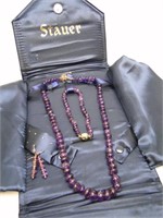 Stauer Italy Purple Bead Necklace