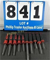 10 Pc Snap On Screwdriver Lot
