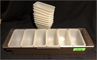 6 Compartment Bar Caddy W/ Extra Inserts