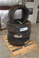 4 DIFFERENT SIZE & STYLE TIRES