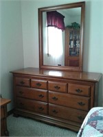 Dresser with mirror