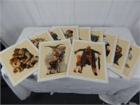 Grouping of Unframed Norman Rockwell Litho's