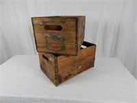 2 Vintage Stamford CT Canada Dry Wooden Crates