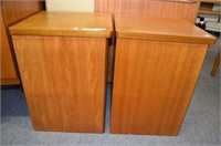 MID CENTURY LIFT TOP CABINETS (2X)