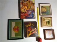 6 Oil Paintings - some are signed