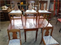 Walnut Gate Leg Table & Chairs