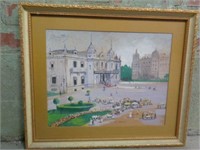 Nuyttens Watercolor, Framed Monte Carlo