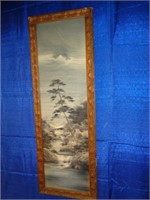 Painting on Silk, 49 1/2" x 17 1/4"