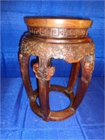 Chinese Mahogany Garden Seat