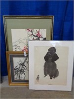 3 Framed Watercolors Signed