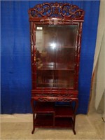 Chinese Mahogany Display Cabinet