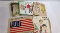 Assorted patterns including a wedding dress robes