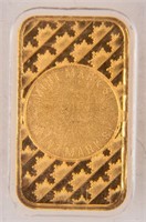 Coin 1 Gram Proof Gold Bar Certified