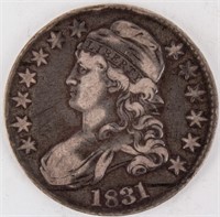 Coin 1831 United States Bust Half Dollar Fine+