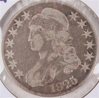 Coin 1825 United States Bust Half Dollar Fine