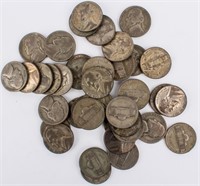 Coin 40 Wartime Silver Jefferson Nickels 40%