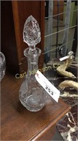 ETCHED CUT CRYSTAL DECANTER