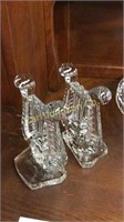 HARP GLASS BOOKENDS