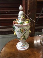 FRUIT VASE WITH LID MADE IN ITALY