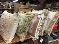 LOT OF TAPESTRY PILLOWS