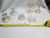 Lot of 6 Antique Candle Holders-2 Are Sets