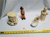 Lot of 4 Antique Ceramic Figurines