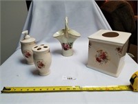 4 Pc Ceramic Bath Set