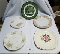 Lot of 9 China & Porcelain Plates-Theodore Havilan