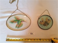 2 Pc Hanging Stained Glass