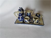 7 Pc Miniature Tea Set