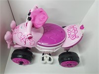Baby car pink 4 wheels