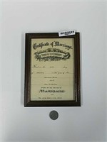 Certificate of Marriage Framed (8" x 6")