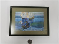 Water Boats Art Work (8.5" x 6.5")