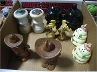 5 sets of salt and pepper shakers