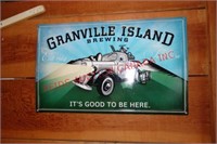 GANVILLE ISLAND BREWING TIN SIGN