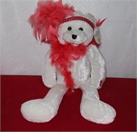 Chantilly Lane Singing Bear -  ROXIE with Red Boa