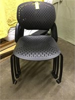 4 Black Office Chairs