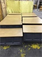 Metal Desks with adjustable legs (ten to a group)