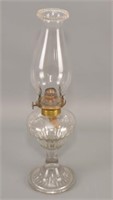 Early American Glass Oil Lamp