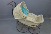 Early Wicker Baby Buggy or Pram