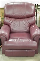 Maroon Leather Recliner Chair