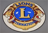 "Lions International" Metal Plaque