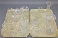 Large Quantity of Mostly Cut Glass