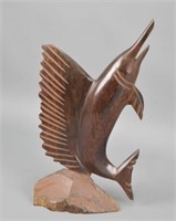 Carved Figure of a Sailfish