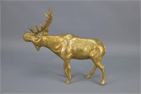 Brass Moose Figurine