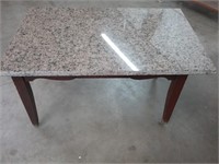 Granite Top Coffee Table on Wheels