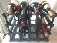 16 Bottle Wine Rack With Contents